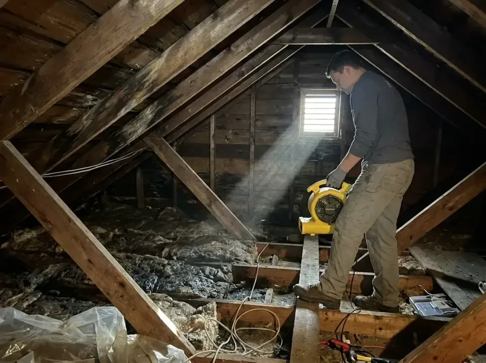 attic-water-damage-drying-proc-007 — frequently asked questions, Emergency Water Extraction & 24/7 Flood Response in Colfax,…
